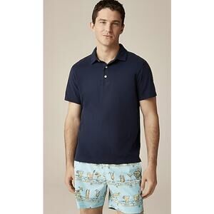 J.Crew MT Sueded Jersey TShirt Mens L Tall Blue Short Sleeve Classic BW746 Tee